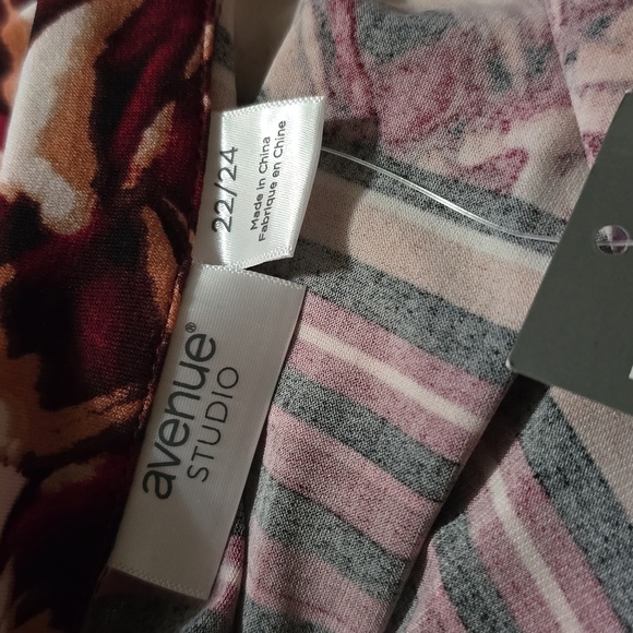 Avenue StudioMarni Placement Top Stylish Multicolor Patterned Size 22/24 NWT - Picture 9 of 10